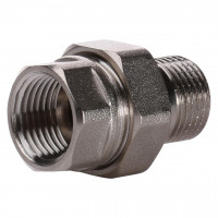 Сгон-американка прямой PROFESSIONAL 1 1/2″ НИКЕЛЬ QP160 (000005131)