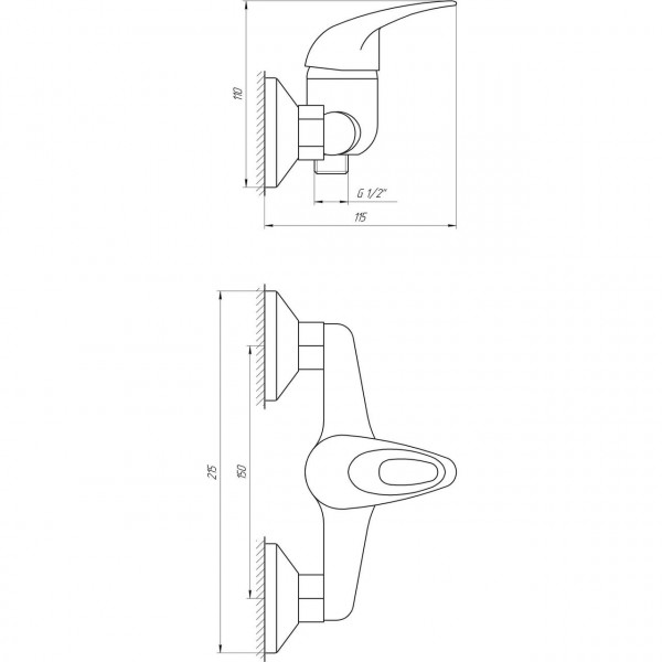 Змішувач для душу EcoMix ELIT EM-105 (000010055)