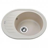 Гранітна мийка Globus Lux ARNO слонова кiстка 620х500 (000020967)