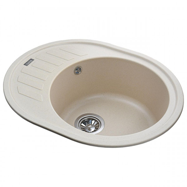 Гранітна мийка Globus Lux ARNO слонова кiстка 620х500 (000020967)