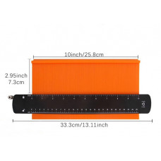 Контуромер 10 дюймов, контурный шаблон, измеритель контура, Шаблон для копирования, шаблон линейка, измеритель контура, Контурная