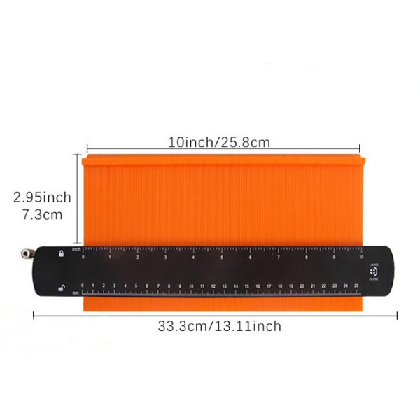 Контуромер 10 дюймов, контурный шаблон, измеритель контура, Шаблон для копирования, шаблон линейка, измеритель контура, Контурная