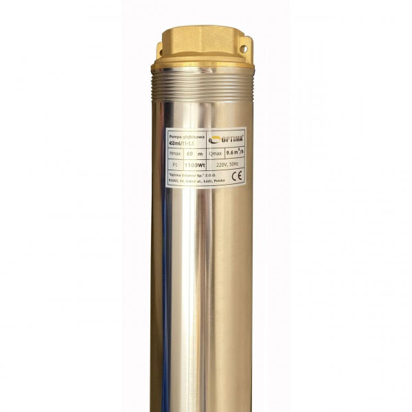 Насос свердловинний з підв, стійк, до піску OPTIMA 4SDm6/11 1,1 кВт 69м + пульт+кабель 15м NEW (000014135)