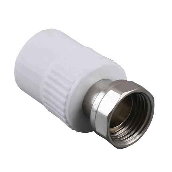 Муфта з накидною гайкою Kalde PPR ф20х3/4 (білий) 12083 (000017884)