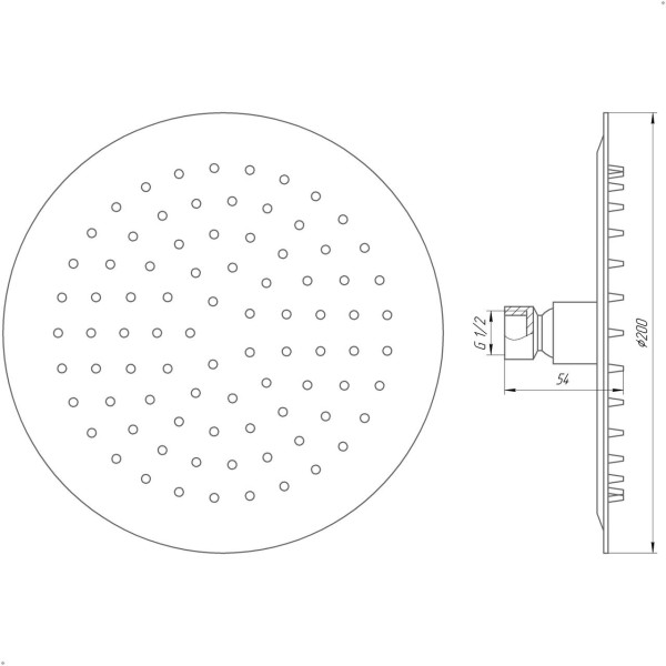 Душевая лейка Globus Lux ST-0200-R (000018563)