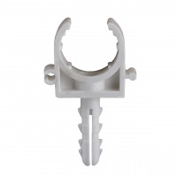 Кліпса для труби металопластикової з дюбелем NEW 26х2,0 (000001275)