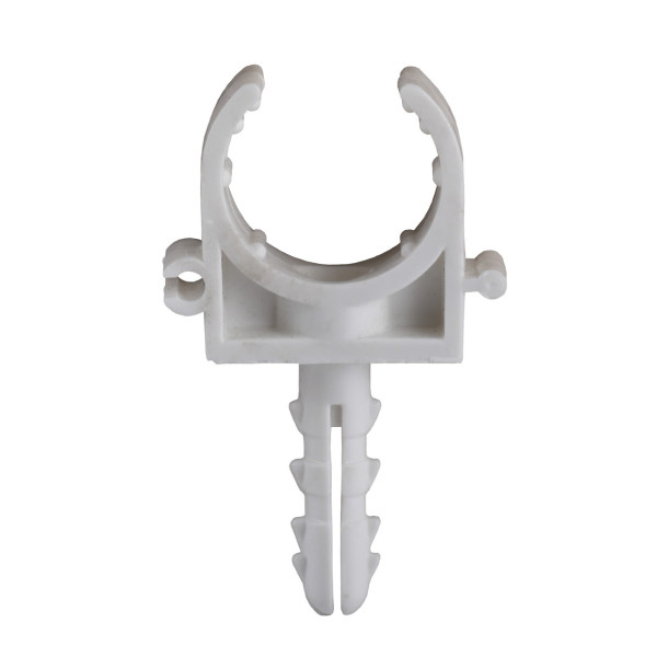 Клипса для трубы металлопластиковой с дюбелем NEW 26х2,0 (000001275)