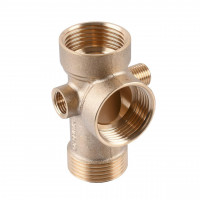 Гребінка 5-ти ходова 80мм (п'ятірник) OPTIMA з виходами 1/4″вр 1/4″зр на одній осі (DS 005 C) (000020922)