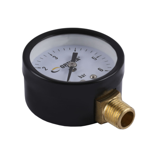 Манометр Optima 6 атм. 50 мм сталевий корпус нижнє під'єднання ( Y50 - YFC-1 ) (000020923)
