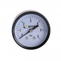 Манометр Optima 6 атм. 50 мм. заднє під'єднання сталевий корпус ( X50-YFC ) (000020934)