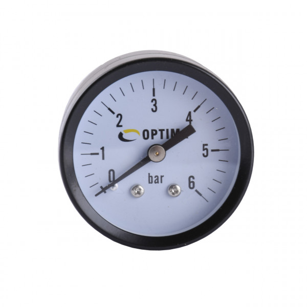 Манометр Optima 6 атм. 50 мм. заднє під'єднання сталевий корпус ( X50-YFC ) (000020934)