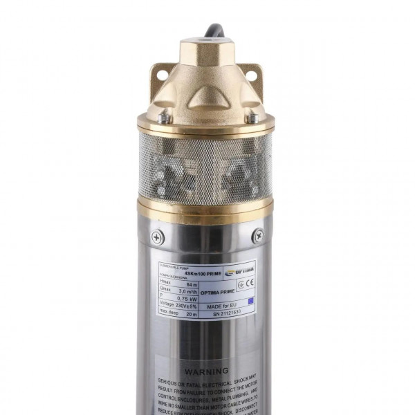 Насос свердловинний вихровий OPTIMA 4SKm100 PRIME 0.75кВт + кабель 20м+пульт (000023374)