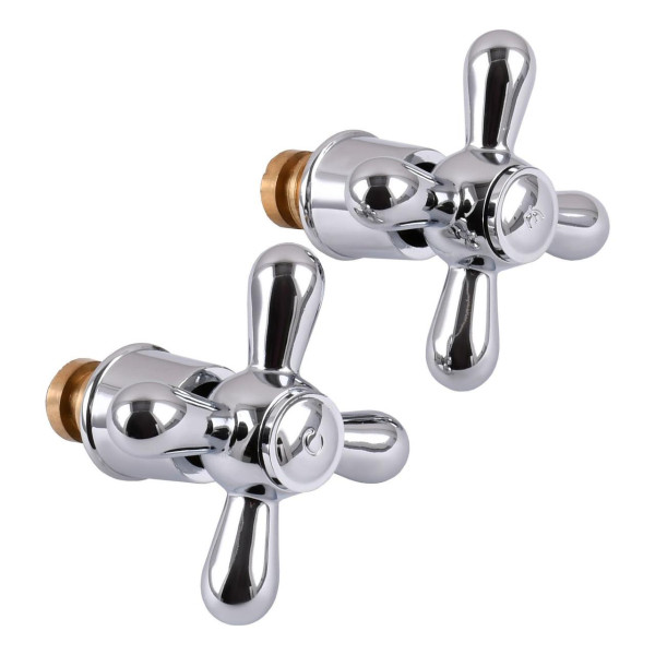 Ремкомплект для вентельного смесителя Globus Lux SHARM GBC-02S-MEC Рукоятка(2) + Кран-букса(2) ПАРА (000008029)