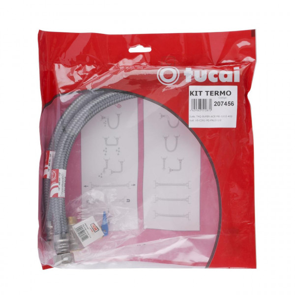 Набор для бойлера (2 TAQ SUPER ACB MG 1/2″ 0,4м + Клапан подрывной с флажком) TUCAI 207456 (000023279)
