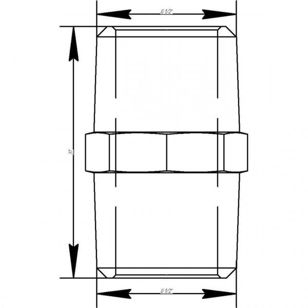 Ниппель VIEGA 1522 1/2″ ЗЗ (100384) (000001270)