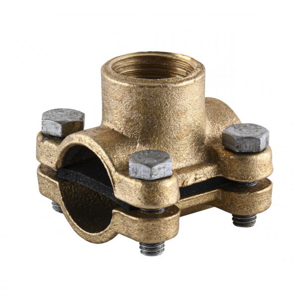 Врізання в трубу Ø20 латунне 1/2″ВР ливарне 3801Б (000024382)