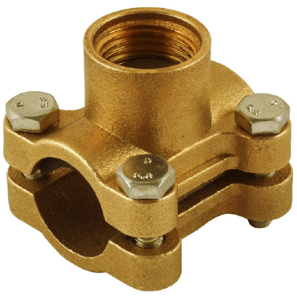 Врізання в трубу Ø20 латунне 1/2″ВР ливарне посилене Б3801А VA (000024383)