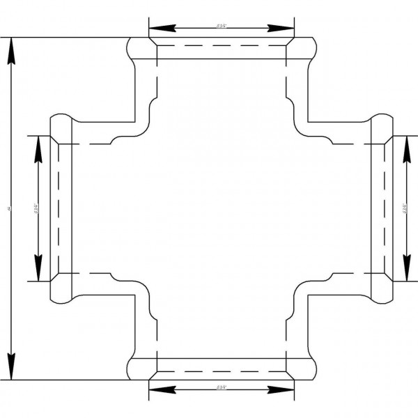 Крестовина VIEGA 3180 3/4″ ВВВВ (320621) (000002817)