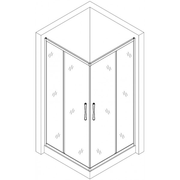 Душевая кабина BRAVO ODRA L100T (2уп.)