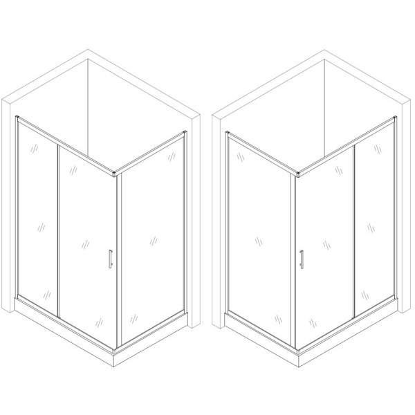 Душова кабіна BRAVO NISA 120Т (000022475)