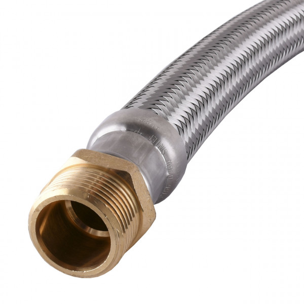 Шланг антивибрационный прямой TUCAI EXTRA TWIST 1″ 0,5м RIVER MG-1-500 204741 (000004463)