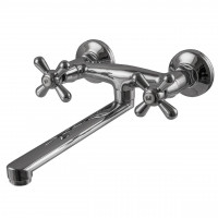 Змішувач для кухні Globus Lux GB-SHARM-361-BR зі стіни плоский вилив 250мм, латунь (000008572)