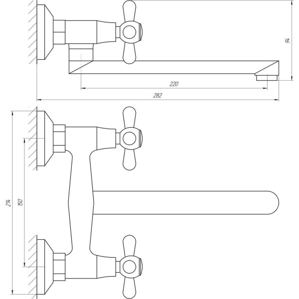 Смеситель для кухни Globus Lux GB-SHARM-361-BR (000008572)