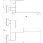 Смеситель для кухни со стены DOMINO MALIBU DMM-104 (000022576)