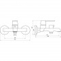 Смеситель для ванны Globus Lux Laguna GLA-0102NE-10-BB (000022555)
