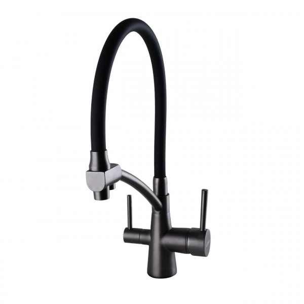 Смеситель для кухни под осмос Globus Lux LAZER GLLR-0700-11-GRAPHITE (000022990)