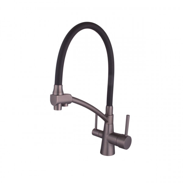 Смеситель для кухни под осмос Globus Lux LAZER GLLR-0700-11-GRAPHITE (000022990)