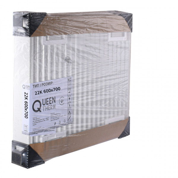 Радіатор сталевий панельний QUEEN THERM 22 бок 600x700 (000021730)