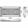 Радіатор сталевий панельний KALITE 11 бок 500х1000 (000022289)