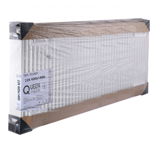 Радіатор сталевий панельний QUEEN THERM 22 бок 600х1400 (000021737)