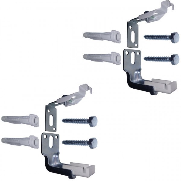 Універсальний комплект L-кронштейнів навісного кріплення панельного радіатора NS-1017 CRISTAL (000022880)