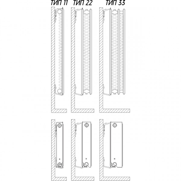 Універсальний комплект L-кронштейнів навісного кріплення панельного радіатора NS-1017 CRISTAL (000022880)