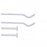 Комплект кронштейнів секційного радіатора штирьковий білий з дюбелем Ø7х170мм (пар.4од.) (000024511)