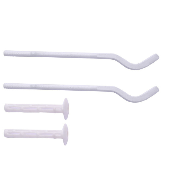 Комплект кронштейнов секционного радиатора штырьковый белый с дюбелем Ø8х230мм (пар.4ед.) (000024513)