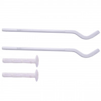 Комплект кронштейнів секційного радіатора штирьковий білий з дюбелем Ø8х250мм (пар.4од.) (000024514)