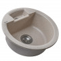 Гранитная мойка Globus Lux GURON миндаль 480мм-А0008 (000009866)