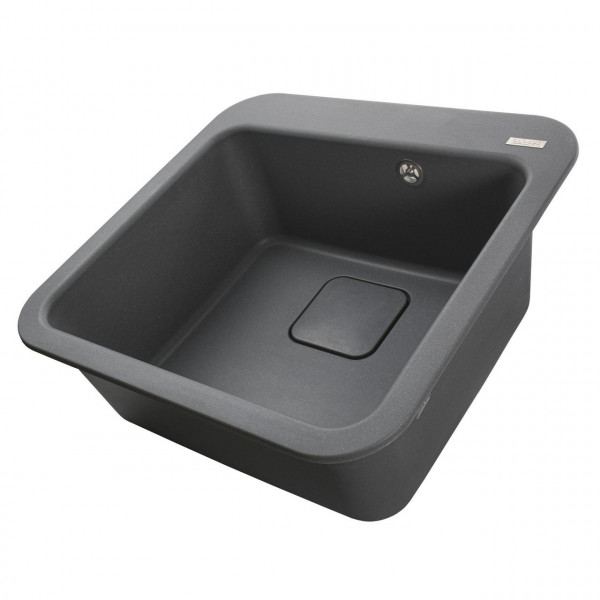 Гранитная мойка Globus Lux BARBORA серый металлик 510х510мм-А0003 (000008101)