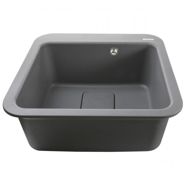Гранитная мойка Globus Lux BARBORA серый металлик 510х510мм-А0003 (000008101)