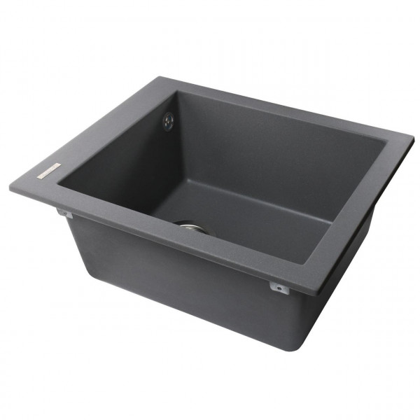 Гранитная мойка Globus Lux LAMA серый металлик 410х500мм-А0003 (000002993)