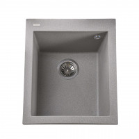 Гранітна мийка Globus Lux LAMA сірий камiнь 410x500мм-А0005 (000007950)