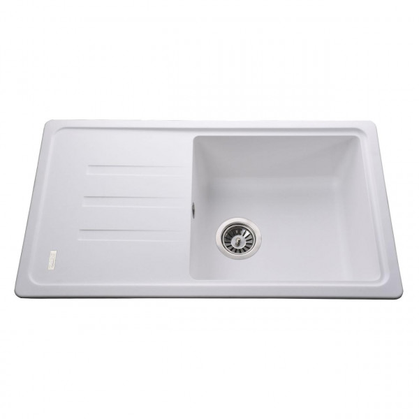 Гранітна мийка Globus Lux LUGANO білий 780х435мм-А0007 (000010664)