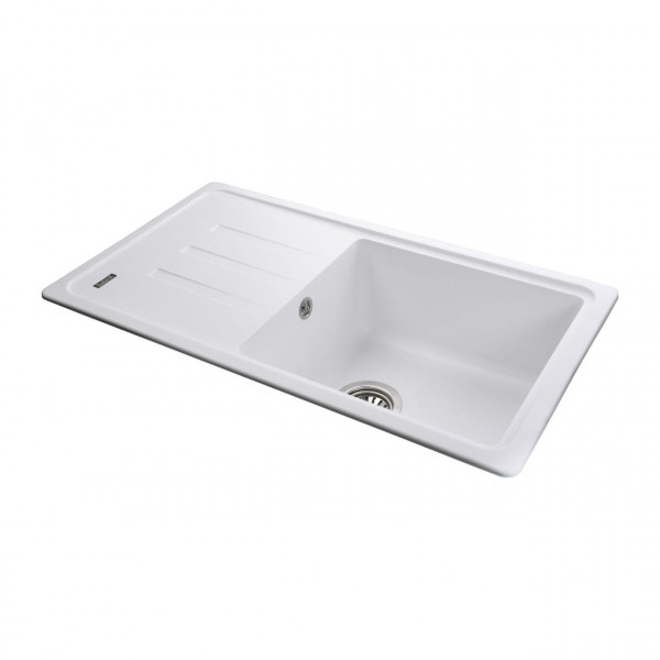 Гранітна мийка Globus Lux LUGANO білий 780х435мм-А0007 (000010664)