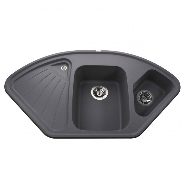 Гранитная мойка Globus Lux AVERNO серый металлик 1060x575мм-А0003 (000007696)