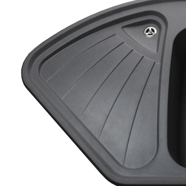 Гранитная мойка Globus Lux AVERNO серый металлик 1060x575мм-А0003 (000007696)