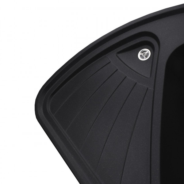 Гранітна мийка Globus Lux AVERNO чорний металік 1060х575мм-А0001 (000007622)