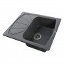 Гранітна мийка Globus Lux TANA сірий металік 610х500мм-А0003 (000006106)